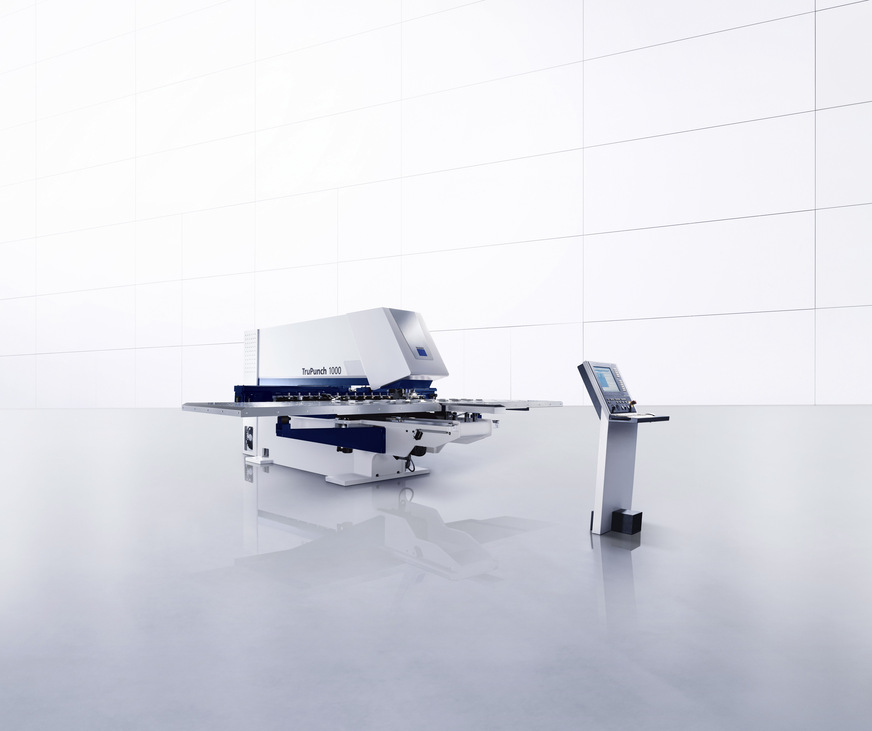 Die leistungsstarke Stanz-Nibbel-Maschine vom Typ TruPunch 1000 gehört ebenso zum Maschinenpark des Grazer Fachbetriebs