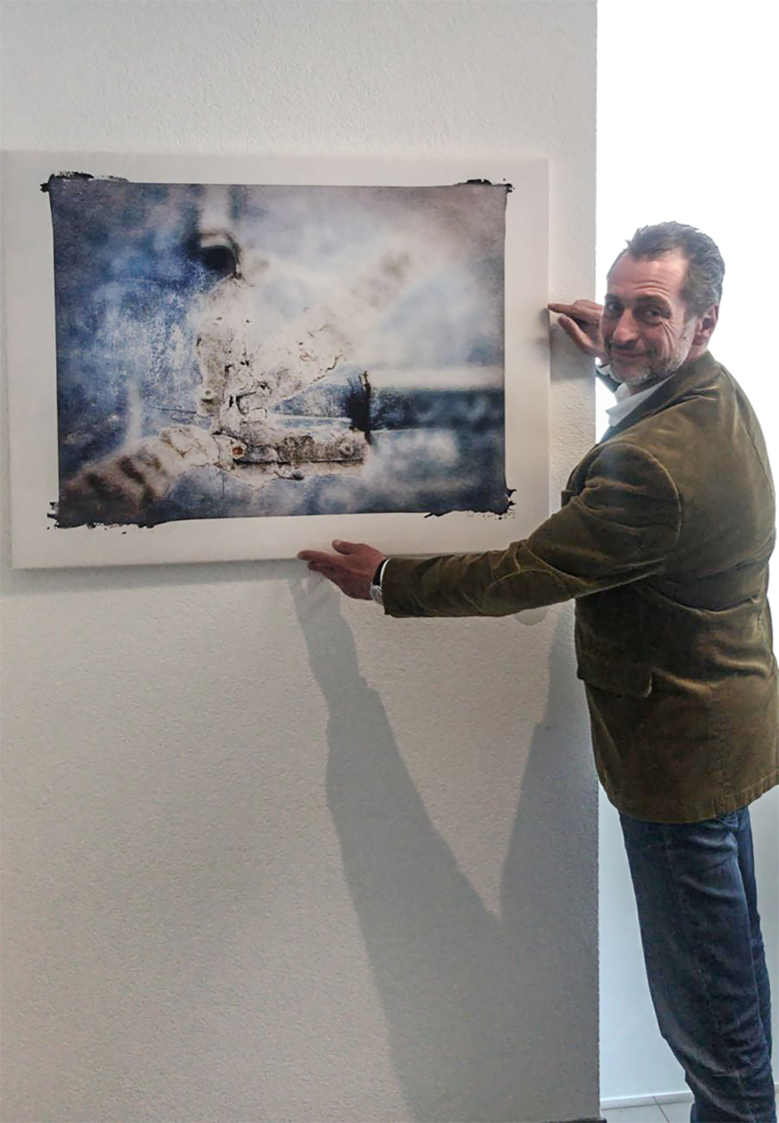 Martin Fischer: „Ich freue mich über meinen neuen Kunstdruck für die M.A.S.C.-Zentrale in Vöhringen!“