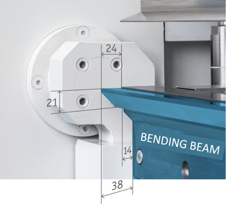 The bending beam design F-Geometry provides extra free space