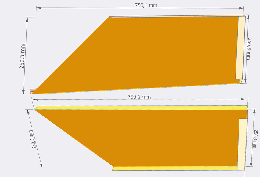 Umfragepos. 3: Fenstersims-Profil (links und rechts)