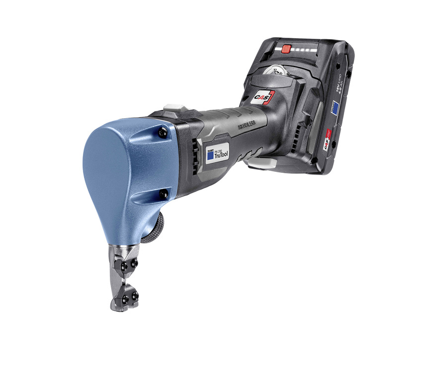 Abstimmen, Newsletter bestellen und gewinnen: Trumpf-Akkunibbler vom Typ TruTool PN 200 LiHD-Akku 18 V