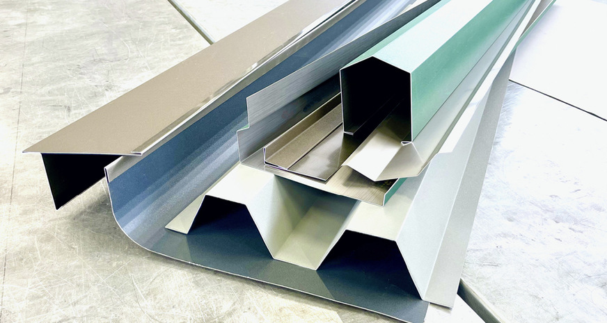 Profilvielfalt: Automatische Biegeabläufe nach oben und ­zusätzliche Biegemöglichkeiten des XL-Centers optimieren Fertigungsabläufe und Umsetzungsmöglichkeiten