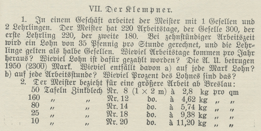 Gripsgymnastik: eine Textaufgabe, deren Lösung heute noch interessanter scheint als 1904