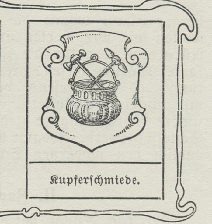 Historisches Kupferschmiedewappen