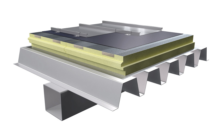 MetalFix-Dämmelemente auf Stahltragwerken und unter Metalldachdeckungen