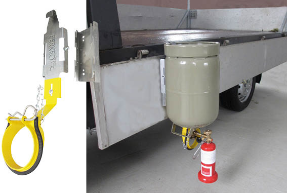 4&nbsp;Platz 4 für das T.Rax Umfüll- und Transportsystem zum Transport und&nbsp; zum Auffüllen von Propangas-Montageflaschen