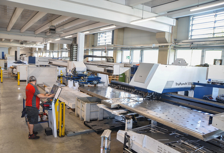 Blick in eine Altvater-Produktionshalle in Nufringen