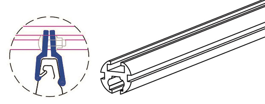 In Kombination mit den geprüften Haltern bildet das Solarrohr ein Rib-Roof-Solar-Komplettsystem zur schnellen Montage