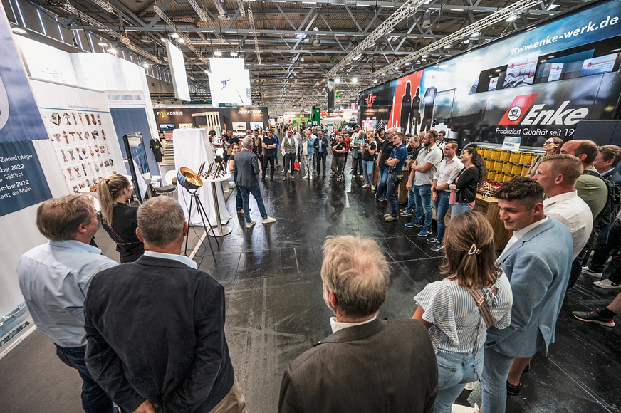 Die Preisverleihung des Meisterstücks des Jahres war ein besonderer Publikumsmagnet am BAUMETALL-Messestand