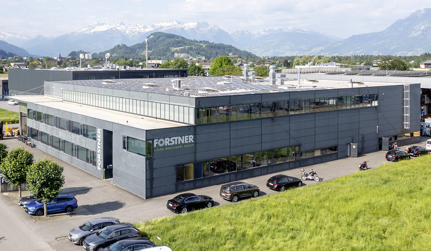 Das stattliche Forstner-Firmengebäude befindet sich in Feldkirch im österreichischen Bundesland Vorarlberg und nur wenige Kilometer vom Bodensee entfernt