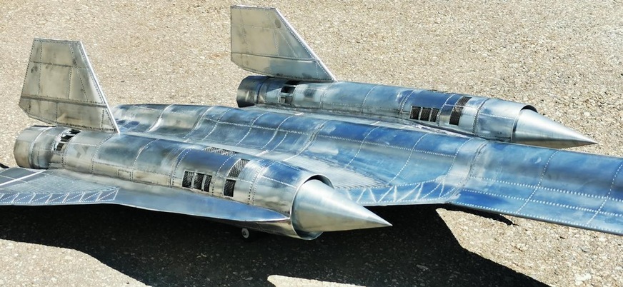 Detailgetreu: Die SR-71 aus Titanzink kommt dem Original erstaunlich nahe
