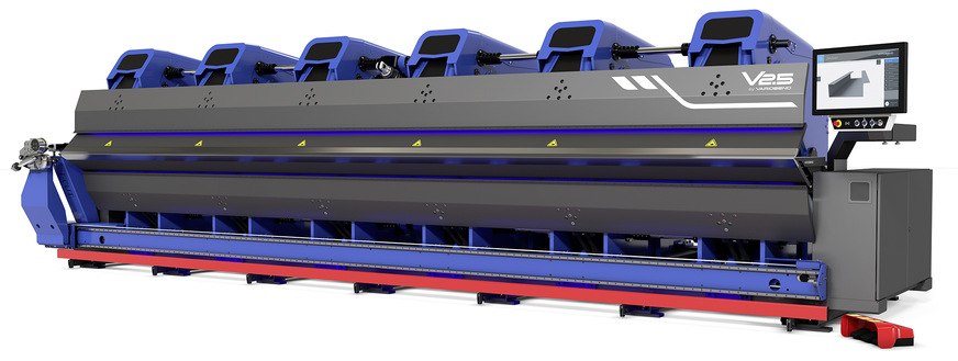 Die neue Variobend V 2.5 ist 100 % elektrisch. Das bewährte Variobend-Biegekonzept trifft dabei auf den neu entwickelten Variobend E-Drive