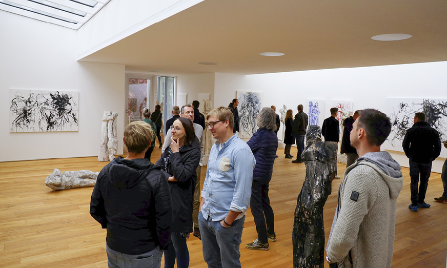 Der BAUMETALL-Treff besucht die Ausstellung in Hubers Kunsthalle