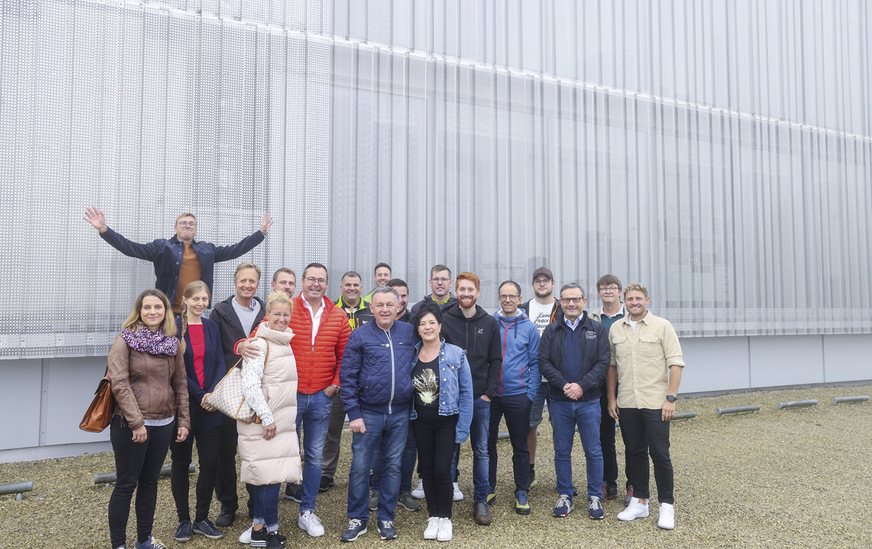 Am zweiten Veranstaltungstag erkunden einige Teilnehmer die Luxemburger Architekturlandschaft