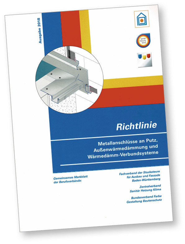 Pflichtlektüre: die Richtlinie für Metallanschlüsse an Putz, Außenwanddämmung und Wärmedämmverbundsysteme