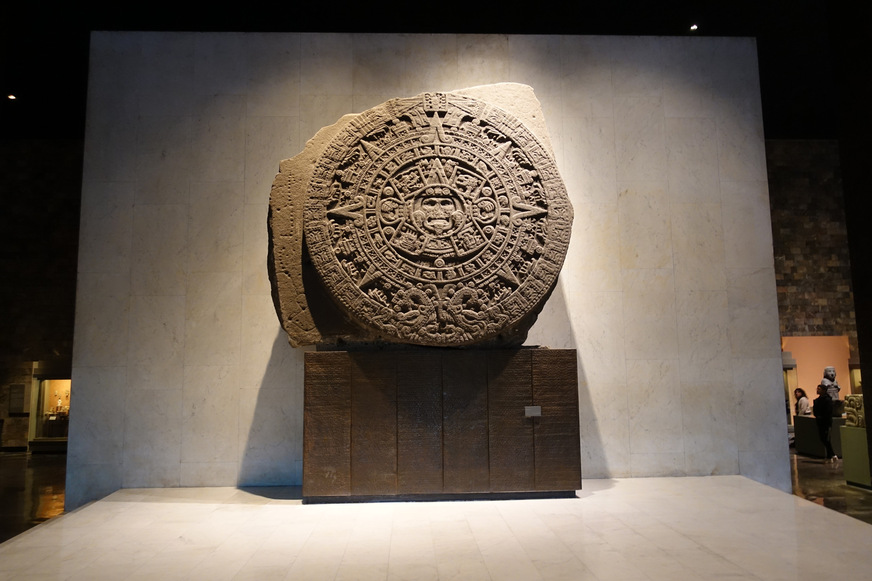 Sonnenstein: Großes Steinkunstwerk aus dem Zentrum des alten Tenochtitlán (Mexiko-Stadt)