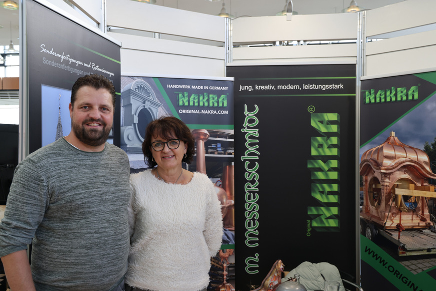 Blick auf den Stand von Nakra