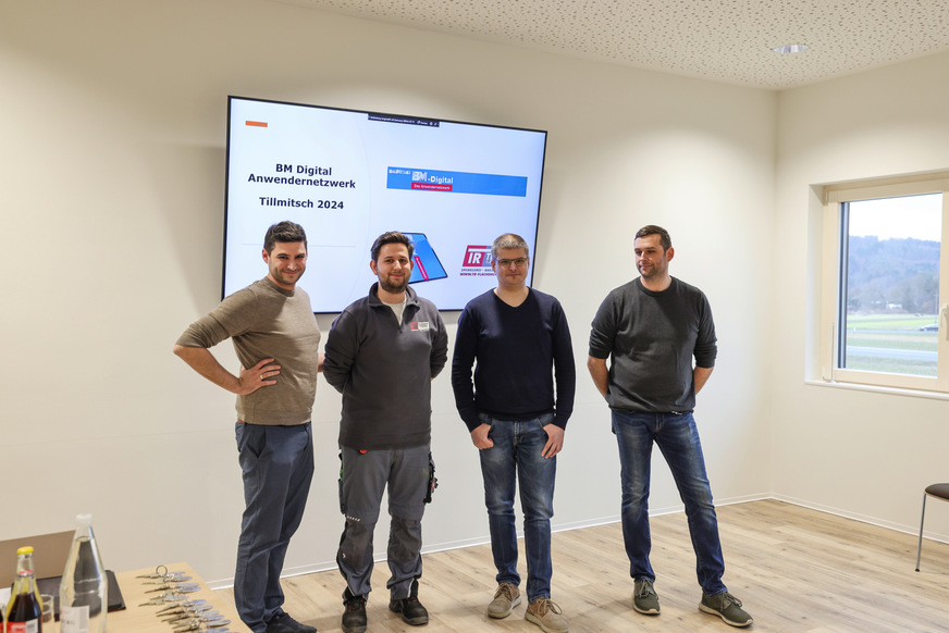 BM digital Anwendernetzwerk: Gastgeber Philipp Theißl, Manuel Meixner, Markus und Mario Theißl