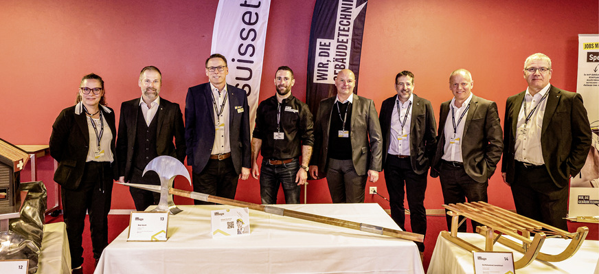 Der Suissetec-Fachbereich Spengler | Gebäudehülle wird von Nicole Fankhauser, Remo Wyss, Stephan Muntwyler, Florian Schnyder, Stefan Eicher (neu ab Jan. 2025), Reto Bocchetti, Claudio Cristina und Michael Torriani vertreten