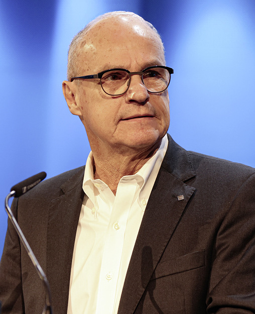 Daniel Huser (Zentralpräsident, Suissetec) übermittelt die Grußbotschaft