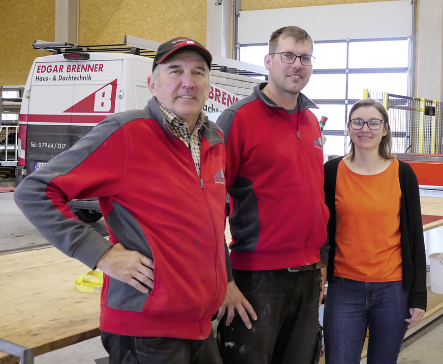 Ein starkes Team: Edgar Brenner (l.), Johannes Brenner und Nina Brenner