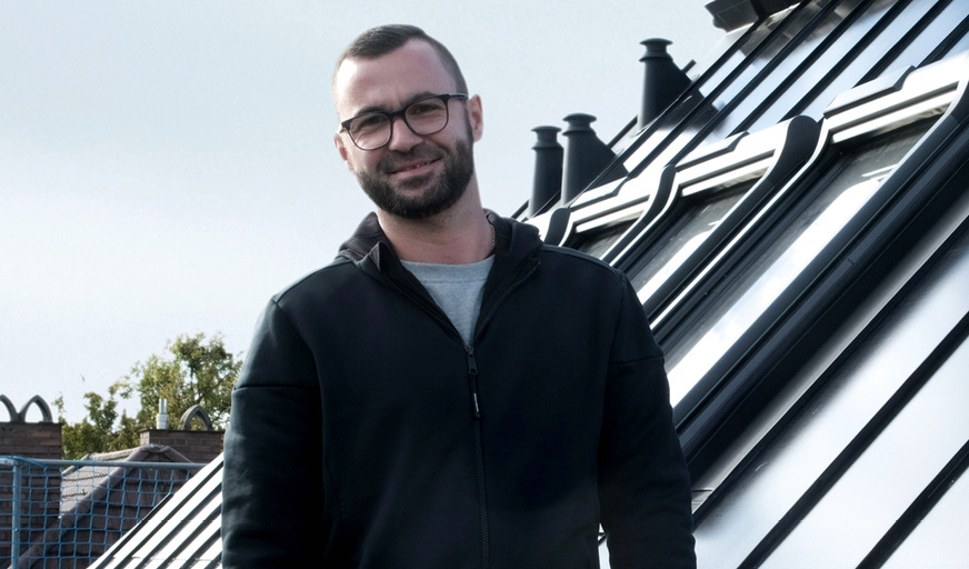 &nbsp; Daniel Schmidt von SE³ Dachtechnik aus Erding