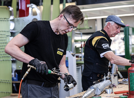 Marek Pitracek (l.) ist aus der Slowakei und Michael Knoppan aus dem Spreewald zum Workshop angereist