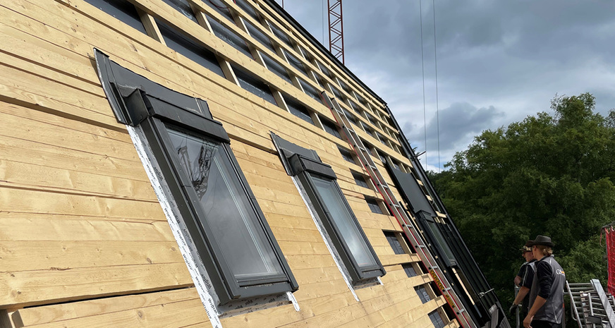 Blick auf die Unterkonstruktion