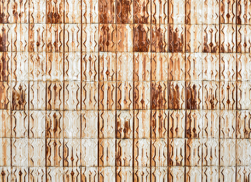 Geprägte Stahlblechplatten – vermutlich aus Frankreich oder Belgien