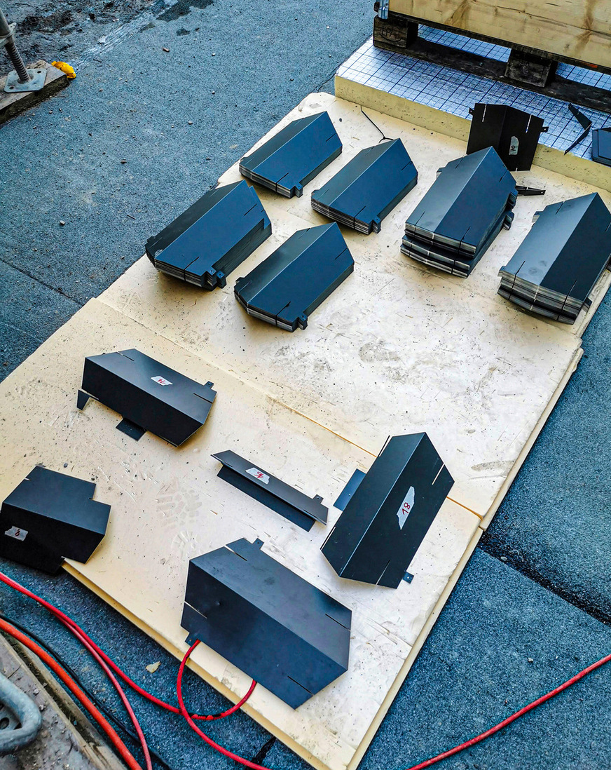 Blick auf die Bauteil- bzw. Einzelteillogistik der Carl Meier Sohn AG