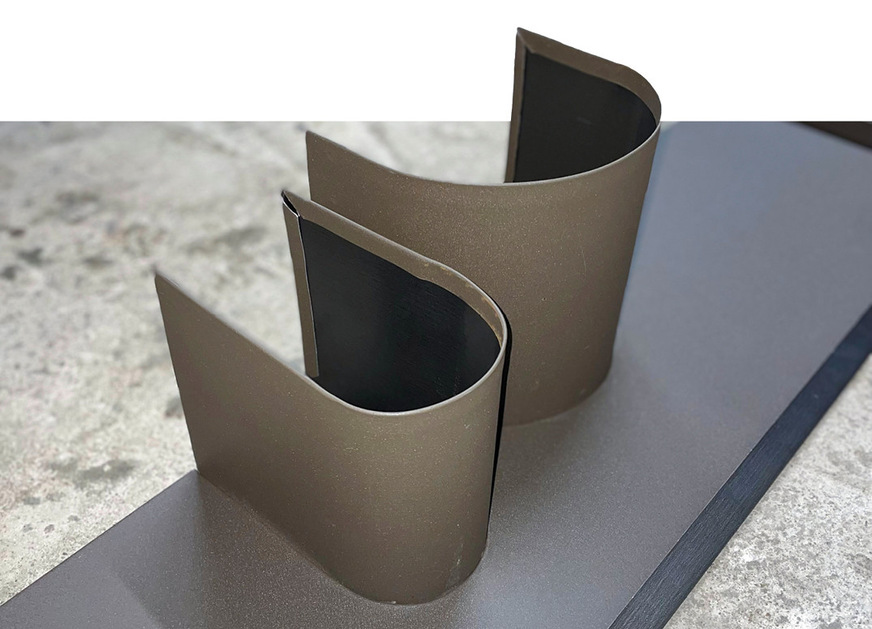 Für ein möglichst sauberes Ergebnis wurde mit Hilfsschablonen gearbeitet