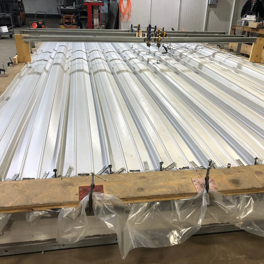 Versuchsaufbau im Testlabor