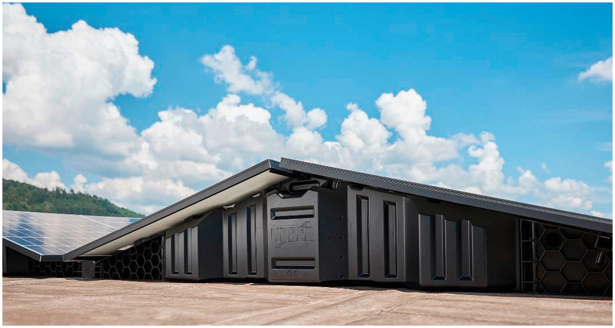 HuberSolarfix nutzt das Potenzial von Flachdächern für die solare Energiewende