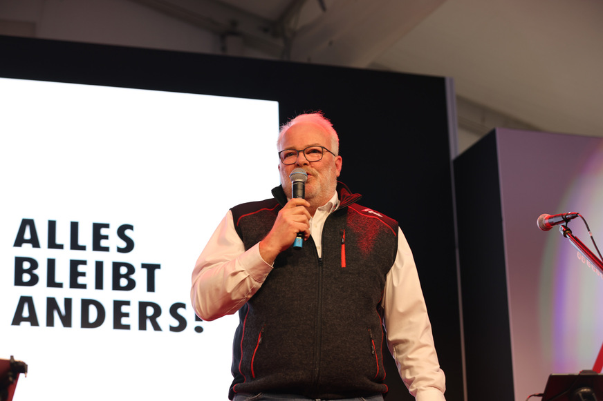 Hans-Ulrich Kainzinger bei der Jubiläumsveranstaltung im Frühjahr 2024