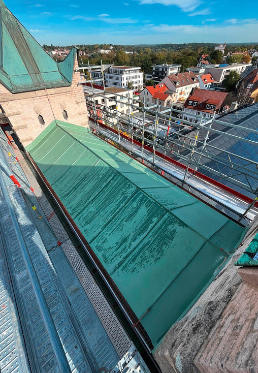 Oben gelegene Kupferdächer wurden erhalten