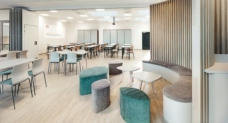 Atmosphäre: Im Schulungsbereich macht angenehmes Interieur Lust aufs Lernen