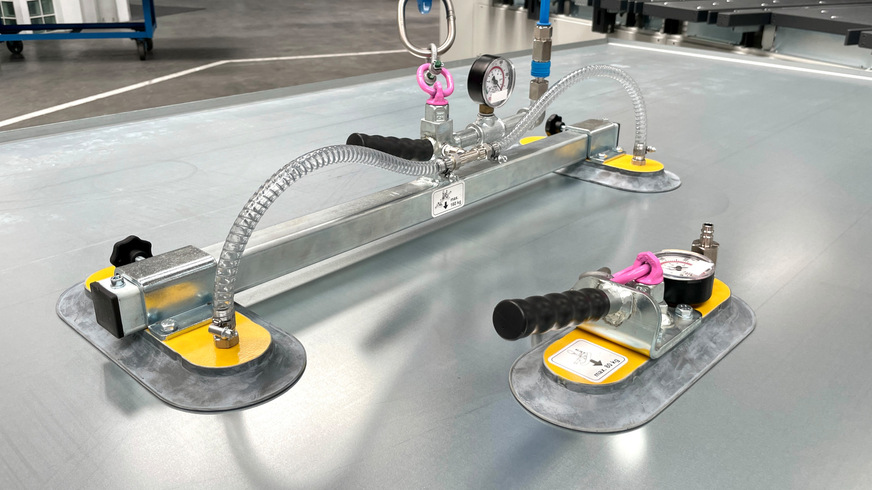 Die Sauggreifer erleichtern das Handling&nbsp;