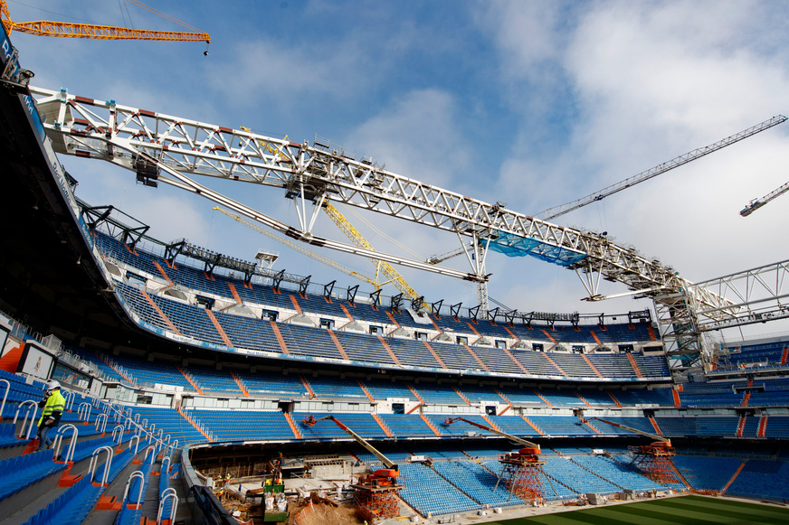 Der zusammengebaute Träger vor der Fertigstellung