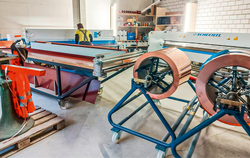 Die Spengler betreiben in der alten Station am ­Stechelberg vorübergehend eine Baustellenwerkstatt