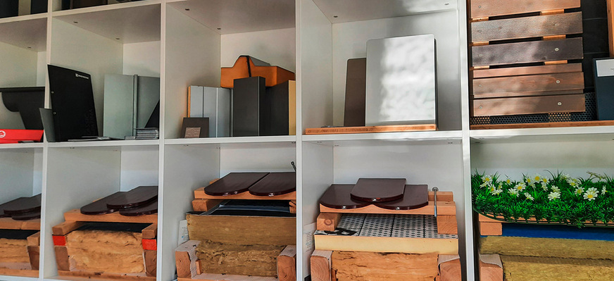 Zahlreiche Konstruktionsmuster helfen bei der Kundenberatung