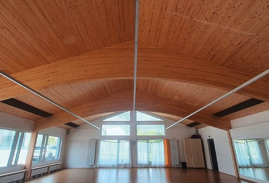 Arlt & Hanisch-Fassade und -Holzbau für eine Tanzhalle