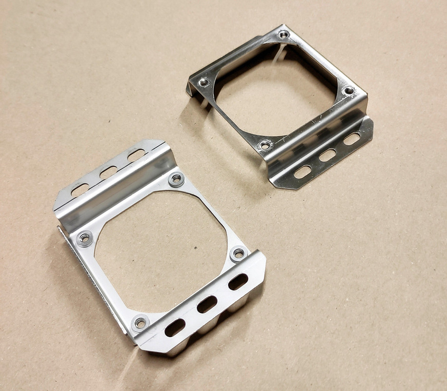 Das Ergebnis: ein Halter für einen Lüfter