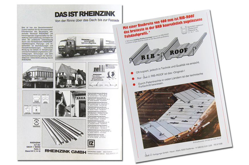 Werbung in BAUMETALL-Ausgabe 1/1985