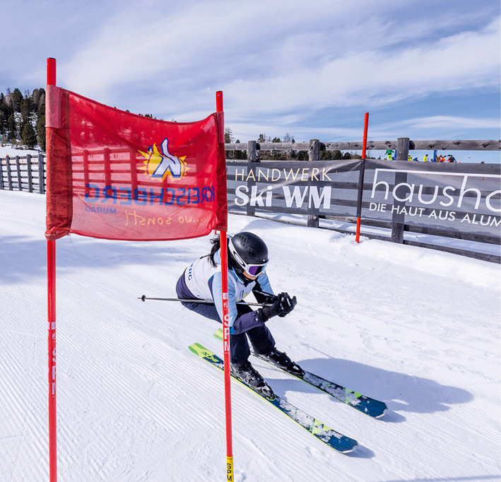 Schnappschuss am Torlauf der Handwerks-Ski-WM
