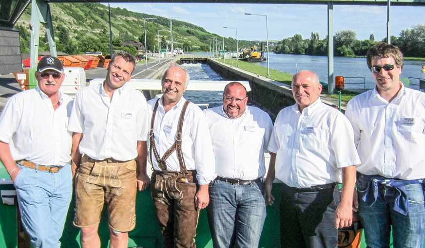 SMV-Mitglieder auf dem BAUMETALL XXL-Schiff