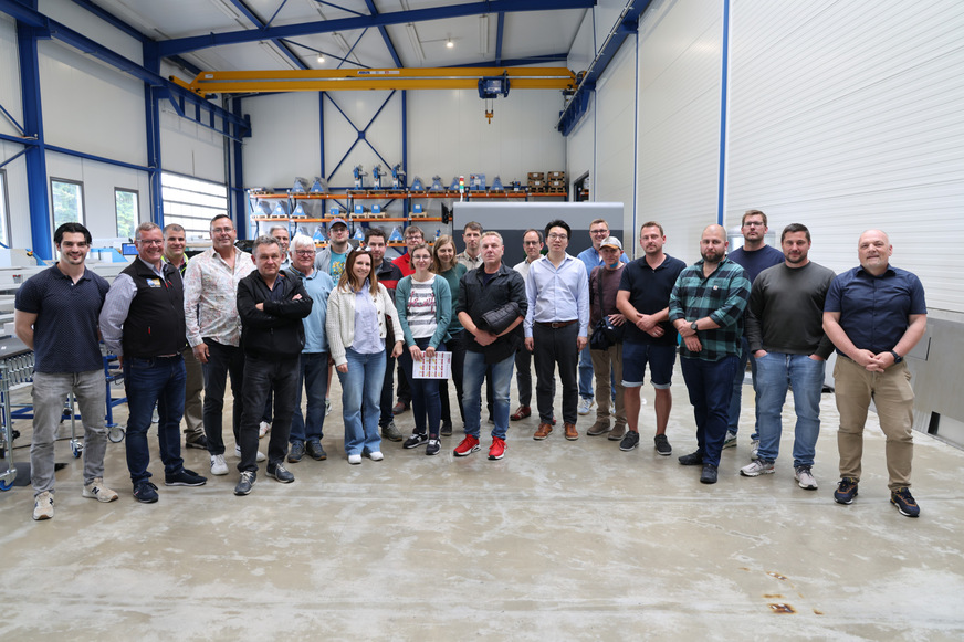 Baumetaller im Showroom der Gebrüder Spiegel AG