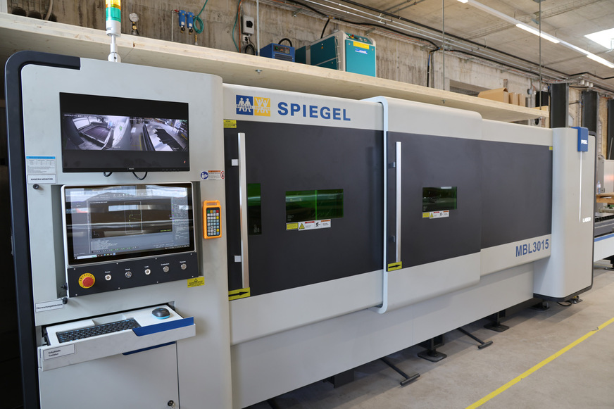 Laserschneidanlage im Fachbetrieb von Valentin Schnyder