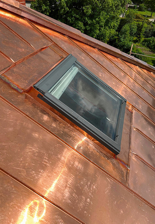 Eindeckrahmen in bester Flaschnermanier