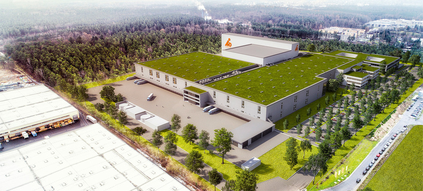Hoffmann Logistik City in Nürnberg mit 30 000 m² Dachfläche