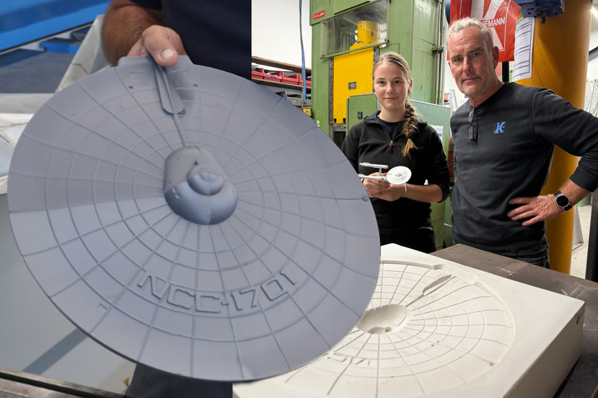 Nina Leidhäusl und Thomas Mitter vom Team der Kaufmann Ornamentenspengler